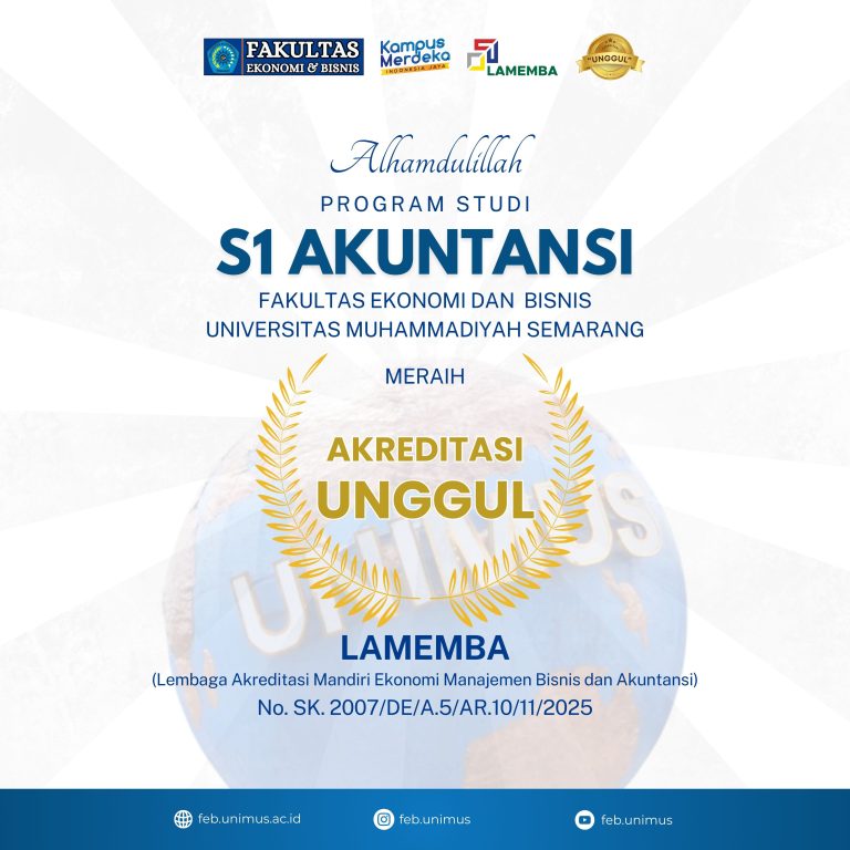 PRODI S1 AKUNTANSI FEB UNIMUS MERAIH AKREDITASI UNGGUL
