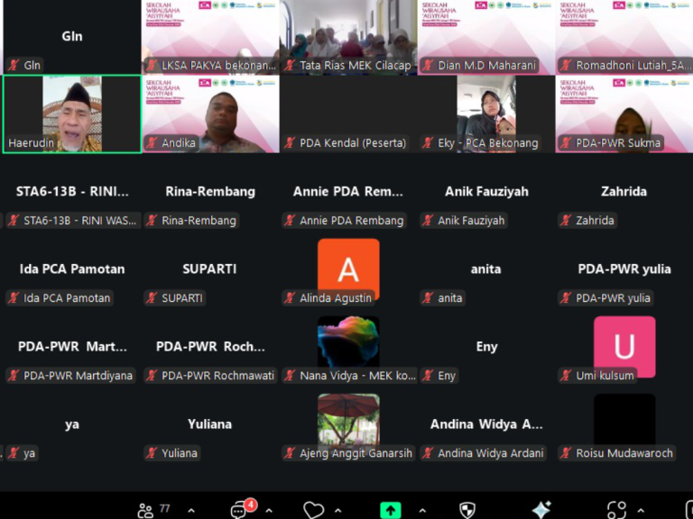 PWA Jateng Bersama FEB Unimus Gelar Sekolah Wirausaha untuk Perempuan Aisyiyah se-Jawa Tengah