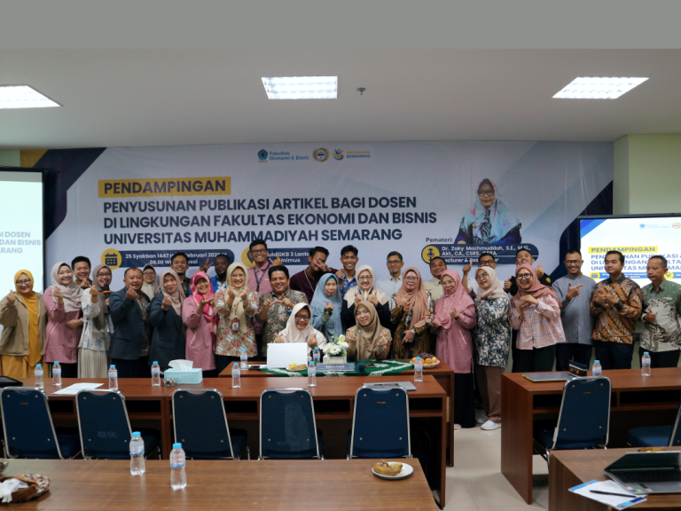 FEB UNIMUS Menyelenggarakan Kegiatan Pendampingan Penyusunan Publikasi Artikel bagi Dosen di lingkungan FEB Unimus