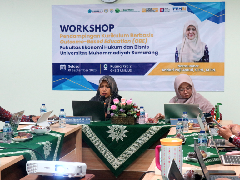 FEHBi Unimus Gelar Workshop Pendampingan Kurikulum Berbasis OBE untuk Perkuat Mutu Pembelajaran